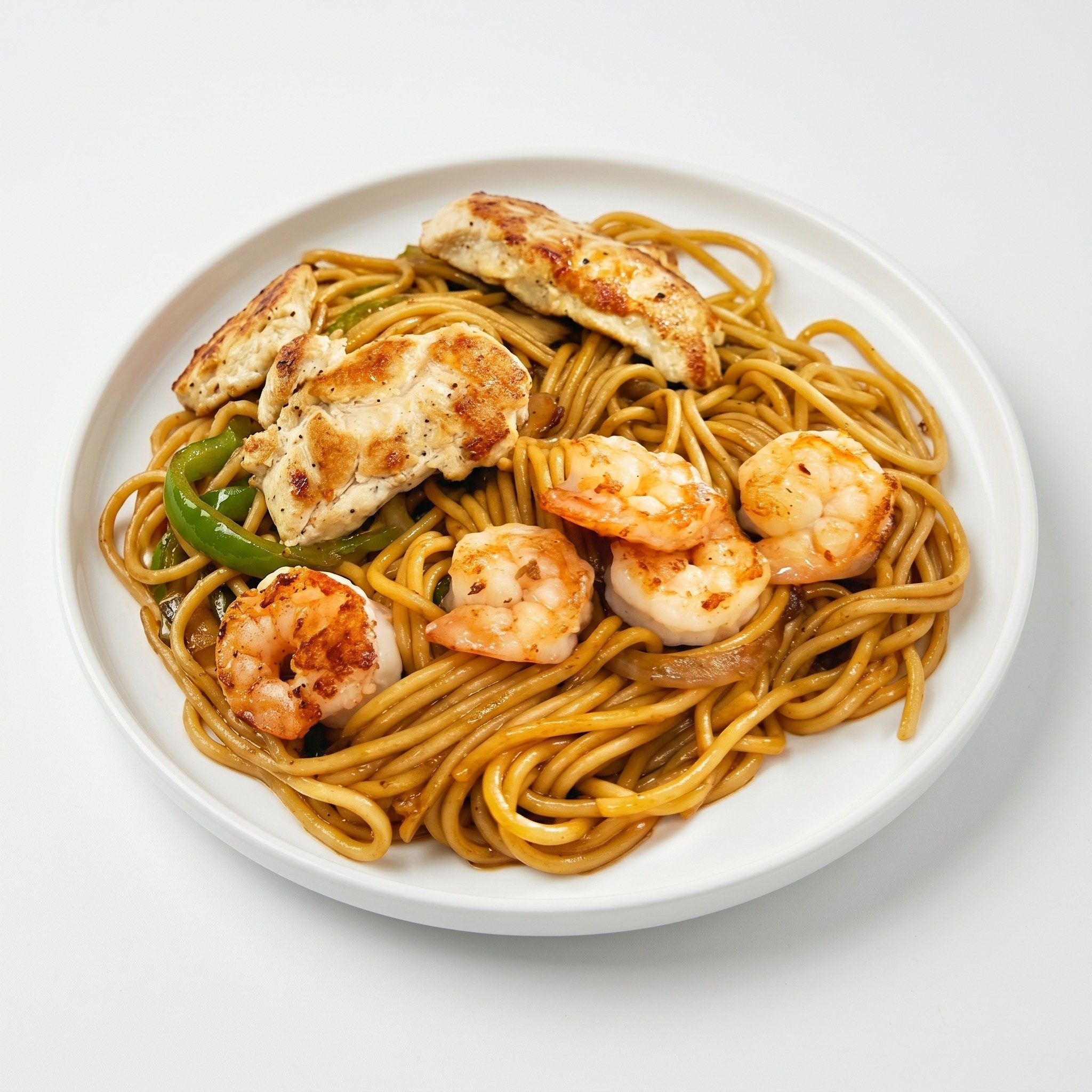 Shrimp Lo Mein (Spaghetti).