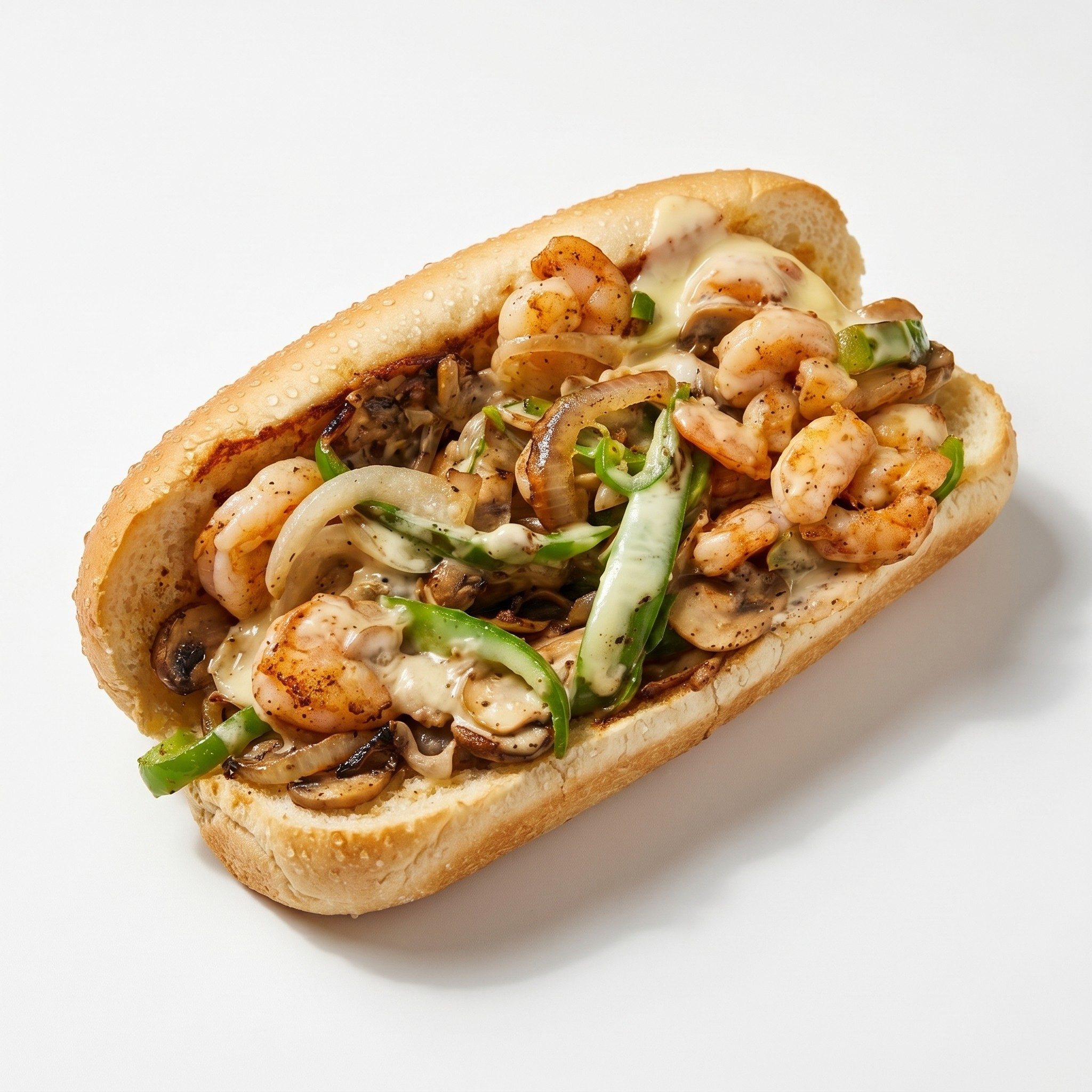 Philly Cheese Shrimp.