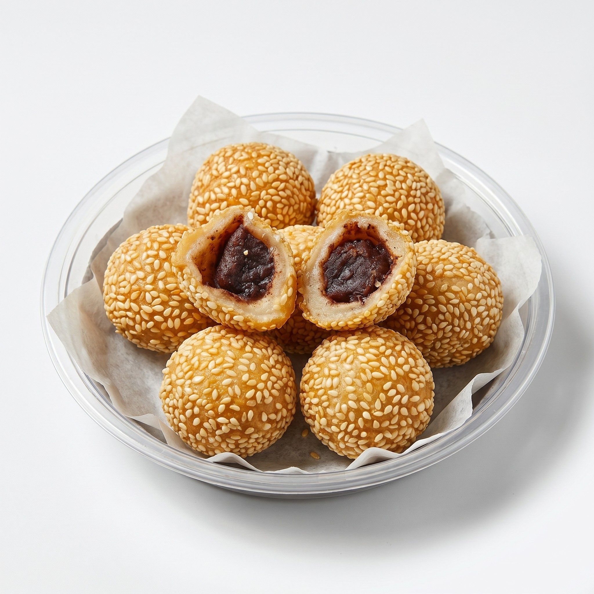 Sesame Ball with Sweet Bean Paste.