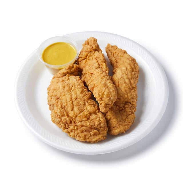 Tenders Combo with Fried Rice and Drink.